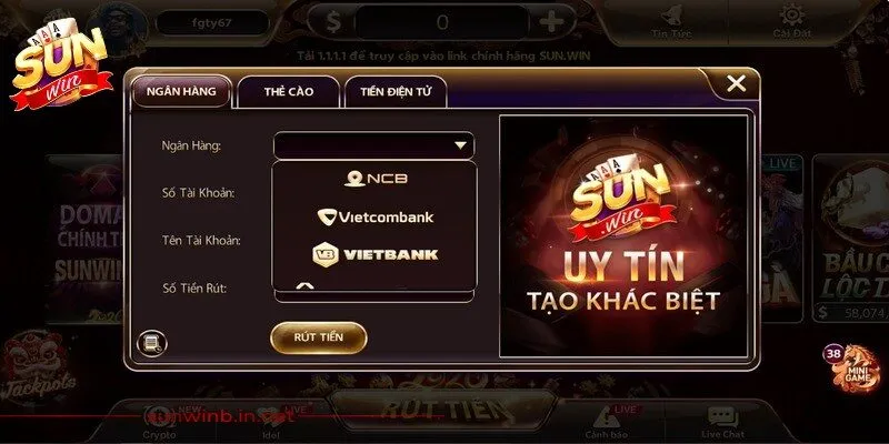 Rút Tiền Sunwin Nhanh Gọn Chỉ Với 3 Bước Đơn Giản 11 Sunwin Người dùng nhập các thông tin cần thiết để thực hiện rút tiền Sunwin